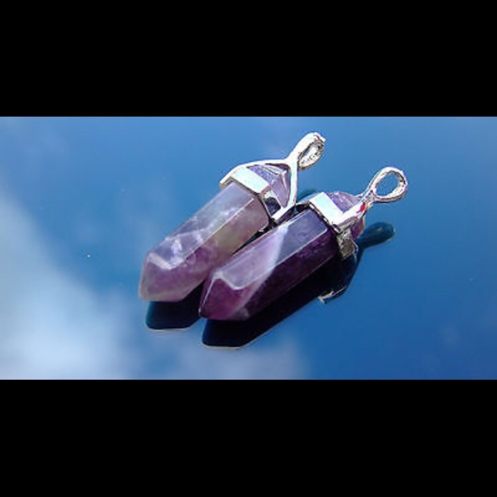 PRICE DROP! Chakra Healing Amethyst Quartz Pendant